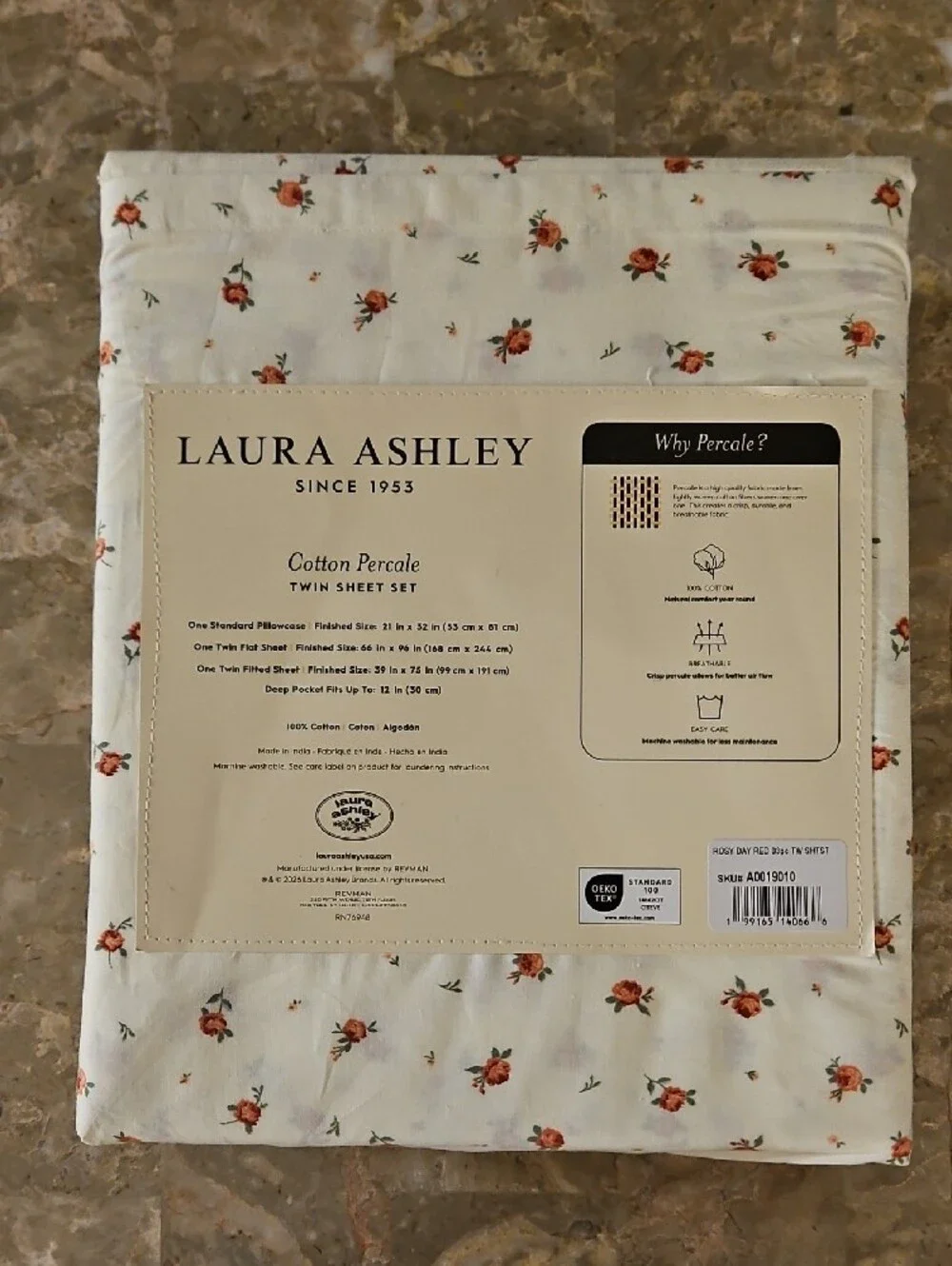 Laura Ashley cream twin
